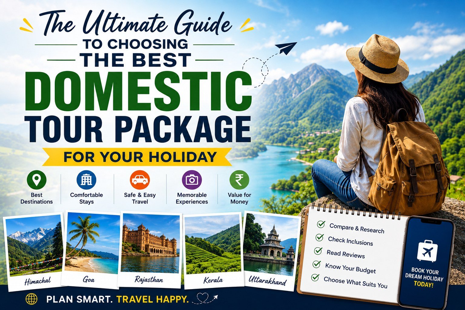 Scenic India destination for a Domestic Tour Package